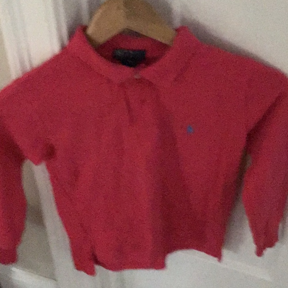 Girls long sleeve polo shirt